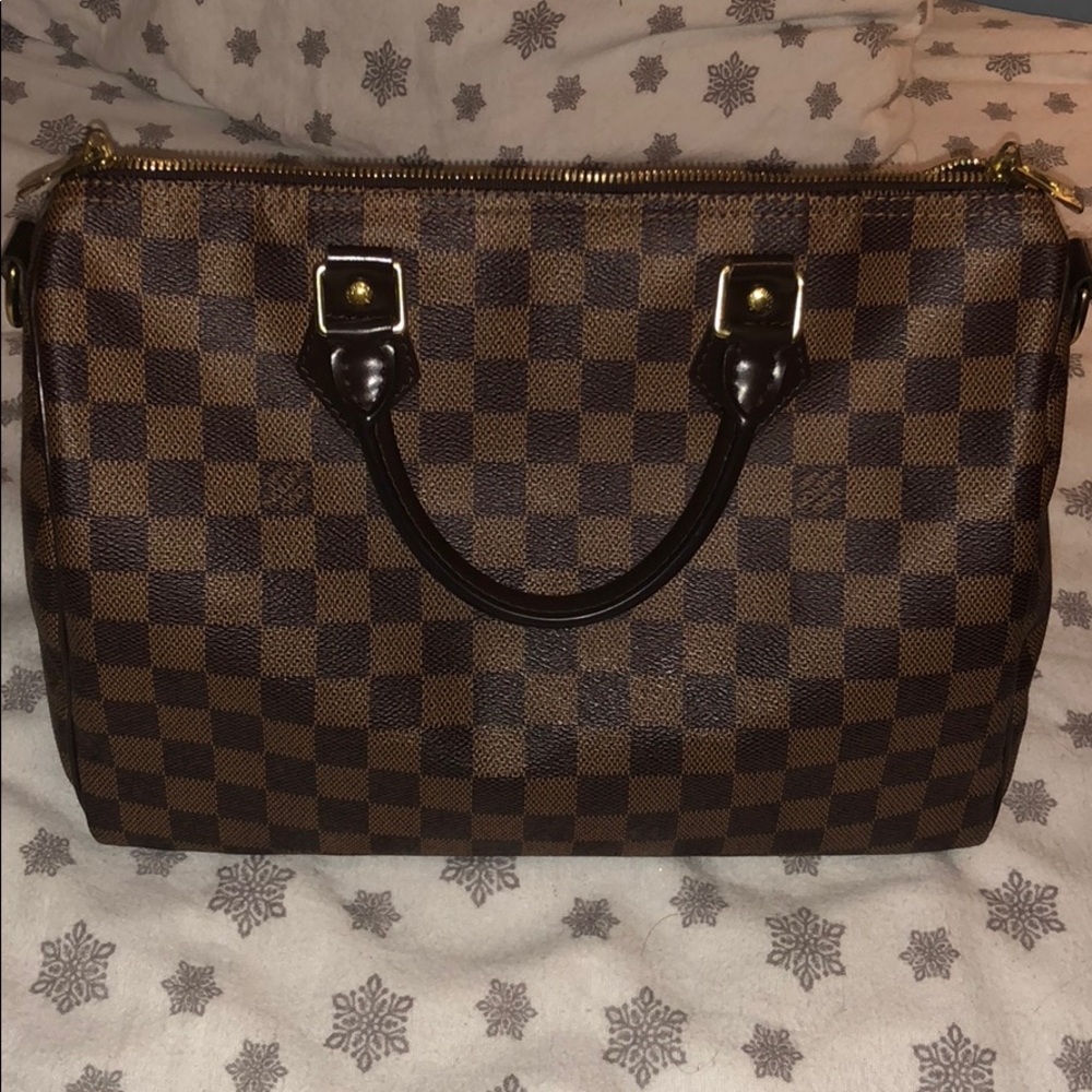 Louis Vuitton speedy Bandouliere Damier ebene 30 - Picture 1 of 8